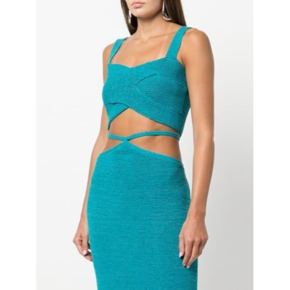 Cult Gaia Teal Midi Skirt Set - Picture 12 of 12